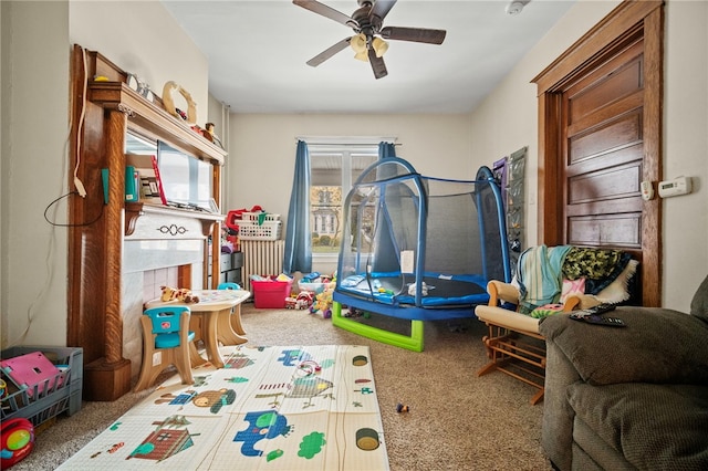 432-434 E Chestnut St E, Washington Boro, PA 15301 - playroom featuring a ceiling fan and carpet floors