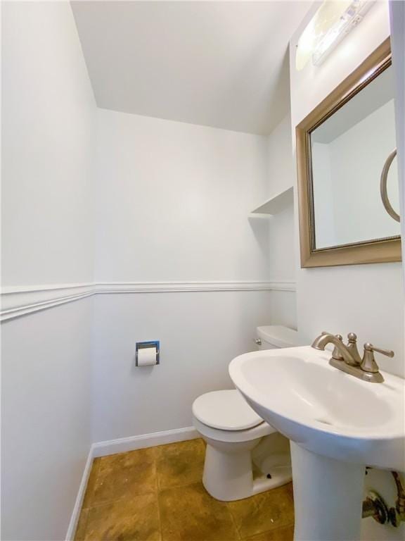 5380 Tuscarawas Rd, Brighton Twp, PA 15009 - bathroom with toilet and tile patterned floors