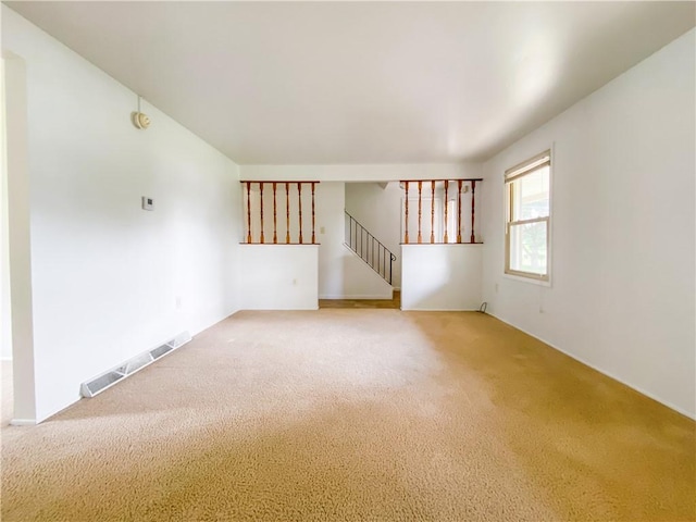 5380 Tuscarawas Rd, Brighton Twp, PA 15009 - spare room featuring light colored carpet and stairs
