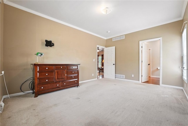 202 Ringneck Meadow Dr, Worth Twp, PA 16057 - bedroom with crown molding and light carpet