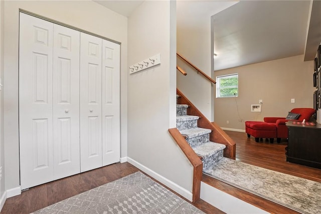 202 Ringneck Meadow Dr, Worth Twp, PA 16057 - entrance foyer with wood finished floors and stairs