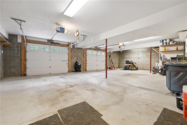 202 Ringneck Meadow Dr, Worth Twp, PA 16057 - garage featuring concrete block wall and a garage door opener