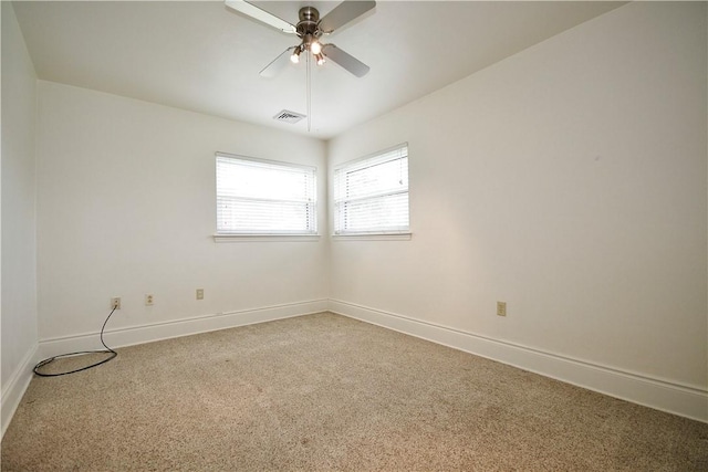 126 S Patton Dr, Moon/Crescent Twp, PA 15108 - spare room featuring a ceiling fan and carpet