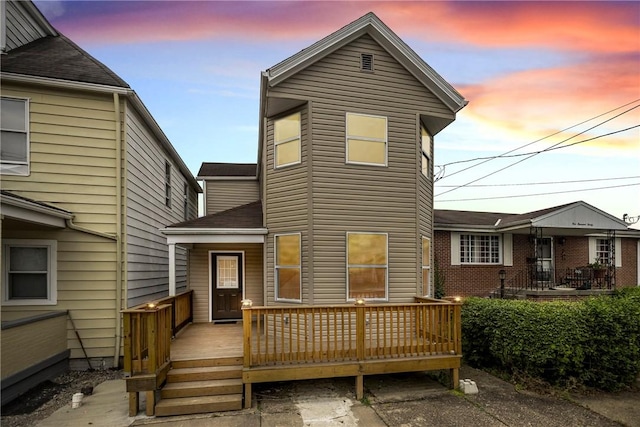 1022 2nd Ave, Coraopolis, PA 15108 - rear view of house with a deck