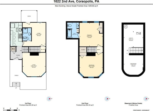 1022 2nd Ave, Coraopolis, PA 15108 - view of room layout