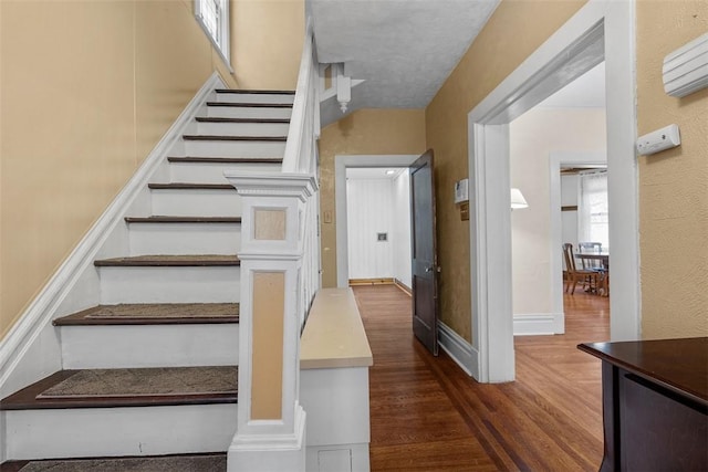 310 Columbia Ave, West View, PA 15229 - stairs featuring wood finished floors and baseboards