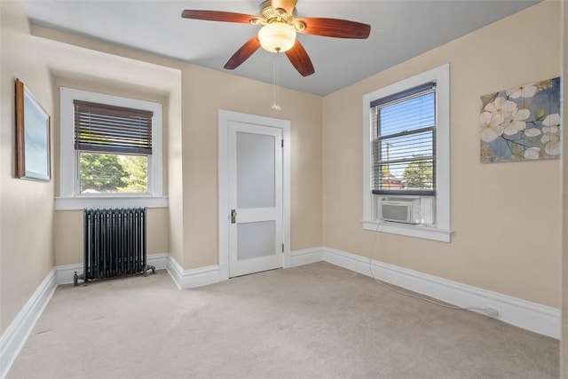 310 Columbia Ave, West View, PA 15229 - unfurnished room with radiator, carpet floors, and healthy amount of natural light