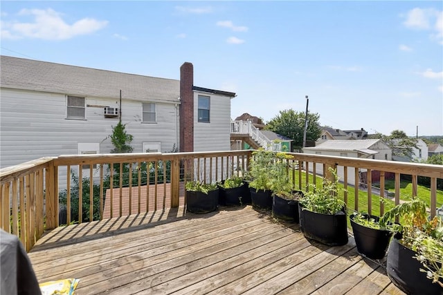 201 La Belle St, Mt Washington, PA 15211 - wooden terrace with a residential view
