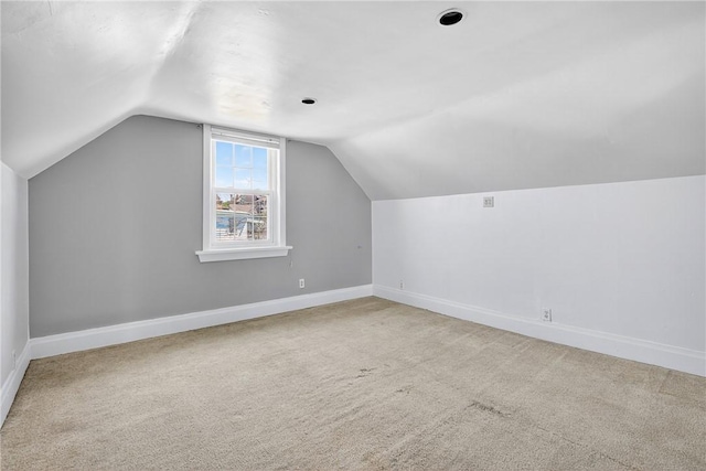 201 La Belle St, Mt Washington, PA 15211 - additional living space featuring carpet flooring and vaulted ceiling