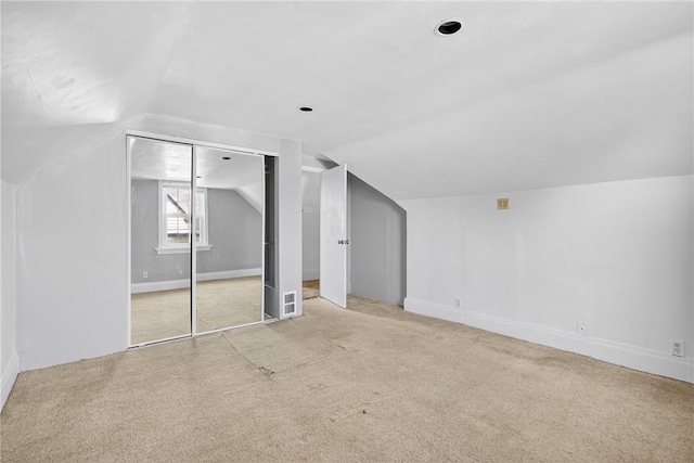 201 La Belle St, Mt Washington, PA 15211 - additional living space featuring vaulted ceiling and carpet flooring