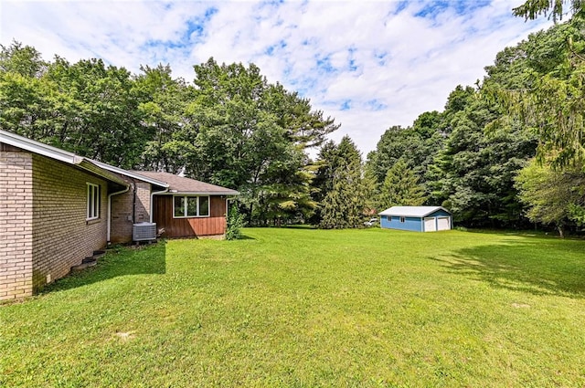 483 Twin Lakes Rd, Unity Twp, PA 15650 - view of green lawn with an outdoor structure