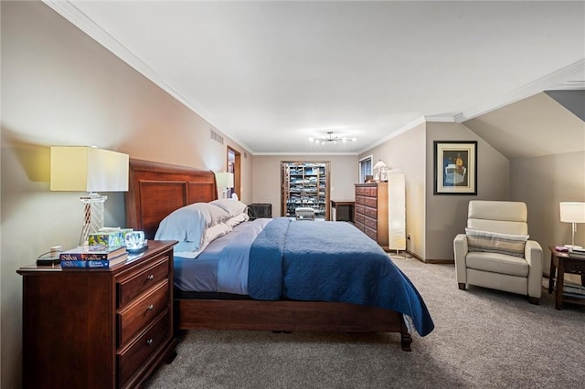 633 Westminster Rd, Hermitage, PA 16148 - bedroom featuring light carpet and crown molding