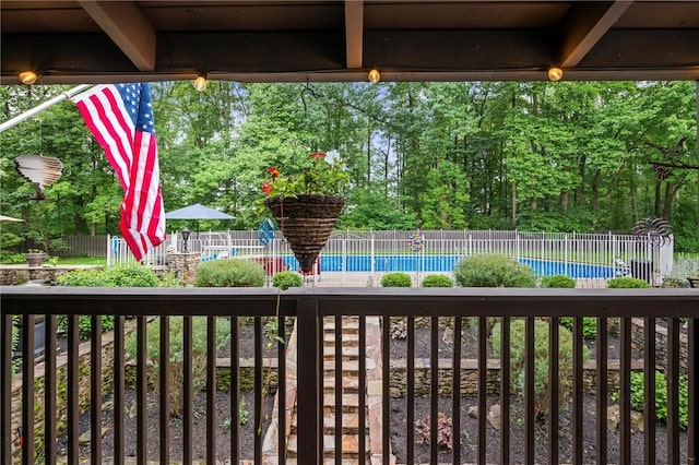 633 Westminster Rd, Hermitage, PA 16148 - wooden deck with a community pool