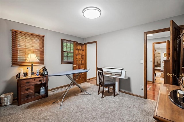 633 Westminster Rd, Hermitage, PA 16148 - carpeted home office featuring baseboards