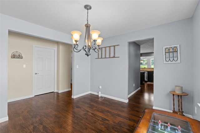 294 Connoquenessing Main St, Connoquenessing Boro, PA 16033 - spare room featuring a chandelier and wood finished floors