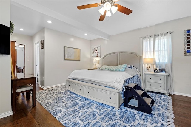 1101 6th Ave, Freedom, PA 15042 - bedroom with wood finished floors, recessed lighting, and a ceiling fan