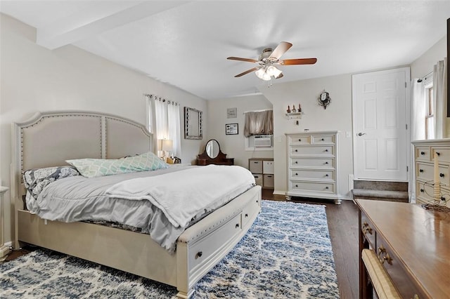 1101 6th Ave, Freedom, PA 15042 - bedroom with wood finished floors, cooling unit, and ceiling fan