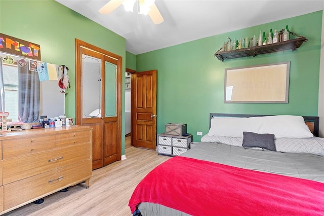 1101 6th Ave, Freedom, PA 15042 - bedroom with wood finished floors and a ceiling fan