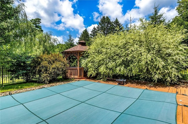 3912 Milton Dr, Richland, PA 15044 - view of swimming pool featuring a gazebo