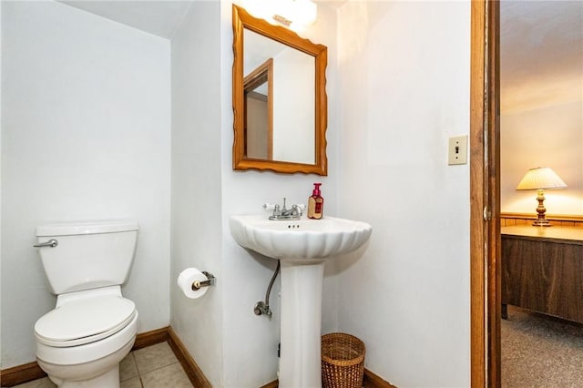 3912 Milton Dr, Richland, PA 15044 - half bathroom featuring toilet and tile patterned flooring