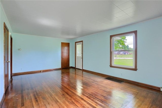 5684 Sandy Lake Polk, Sandy Lake Twp, PA 16145 - empty room featuring hardwood / wood-style floors and baseboards