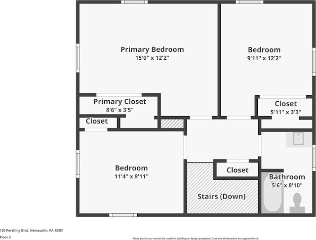 130 Pershing Blvd, Nemacolin, PA 15351 - view of home floor plan