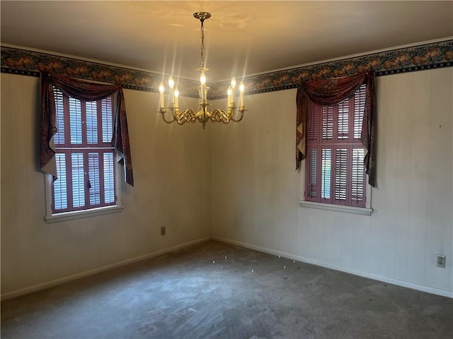 15 S 7th St, Youngwood, PA 15697 - unfurnished room with a chandelier and carpet floors
