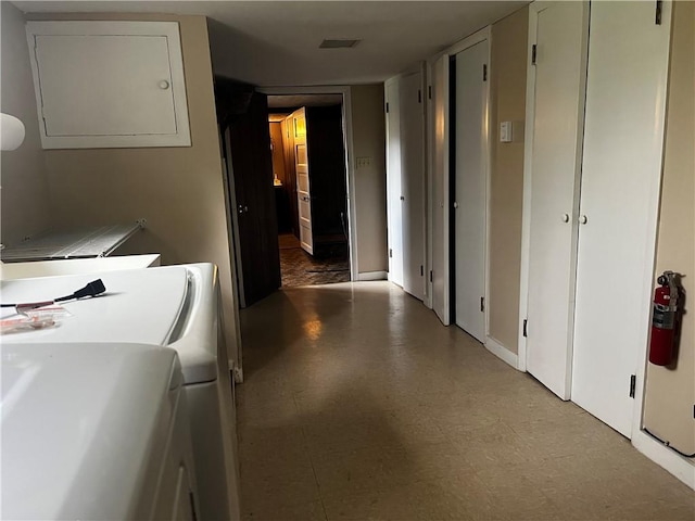 15 S 7th St, Youngwood, PA 15697 - laundry area with washer / dryer and light floors