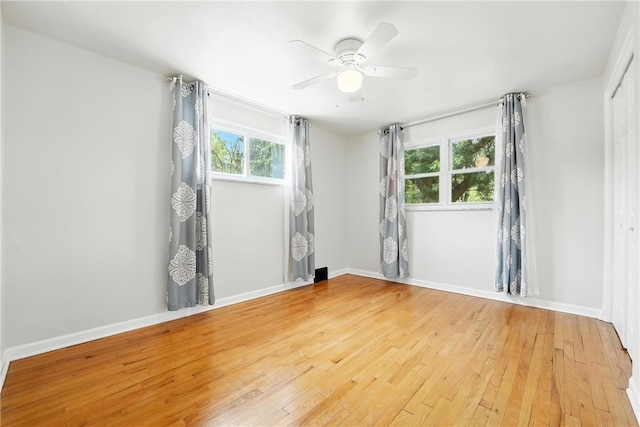 445 Pacific Ave, Forest Hills Boro, PA 15221 - empty room featuring light wood-style flooring and ceiling fan