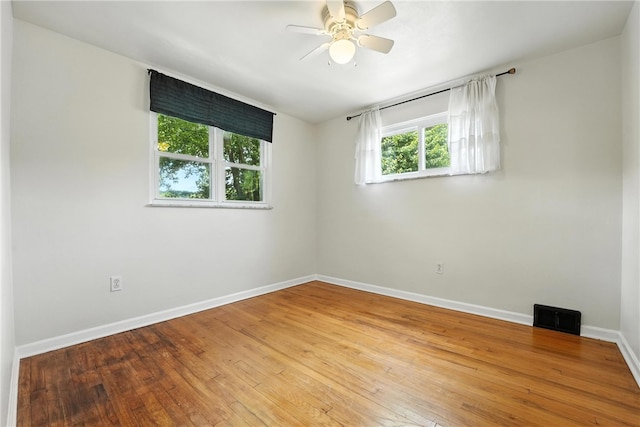 445 Pacific Ave, Forest Hills Boro, PA 15221 - empty room featuring a ceiling fan and wood-type flooring
