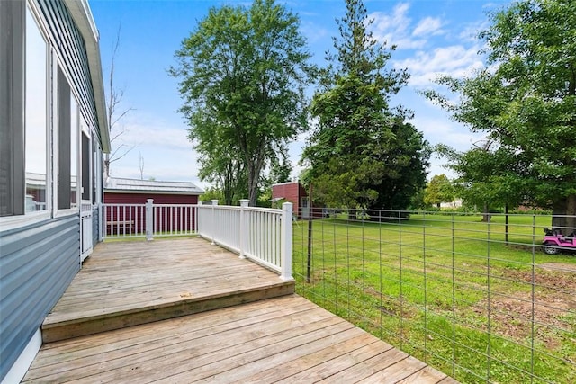 12187 Mantor St, Conneaut Lake, PA 16316 - view of wooden deck