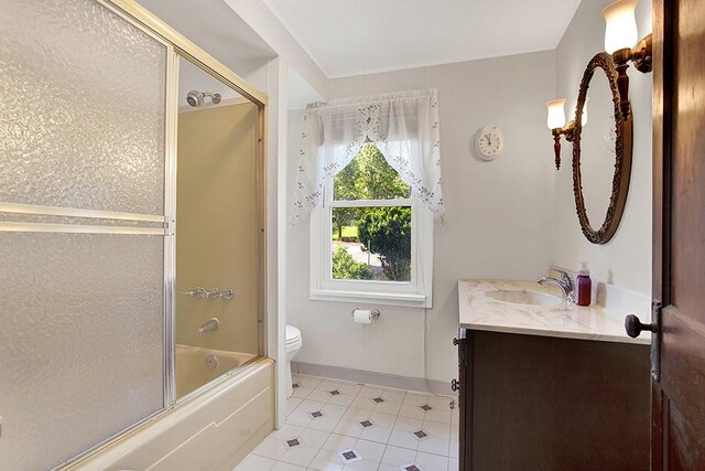 4214 Northern Pike, Monroeville, PA 15146 - bathroom featuring vanity, tile patterned floors, and enclosed tub / shower combo
