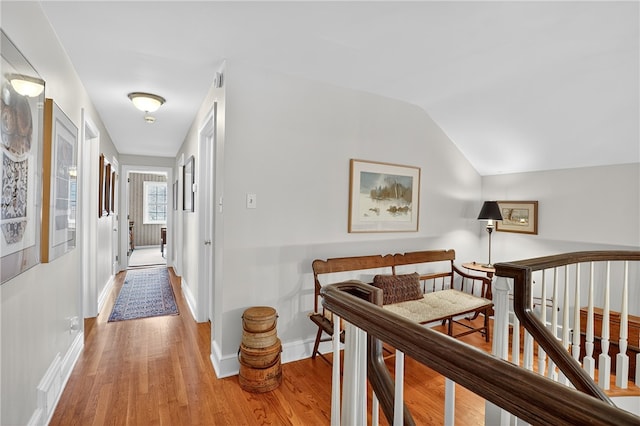 930 Valleyview Rd, Mt Lebanon, PA 15243 - hall featuring light wood-type flooring and lofted ceiling