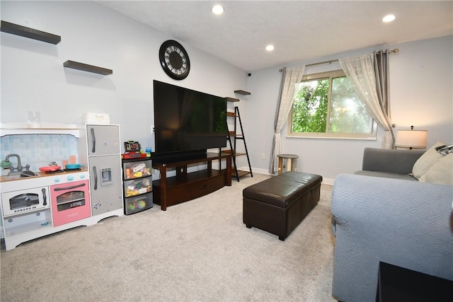 4095 Overlook St, South Park, PA 15129 - living room with carpet flooring and recessed lighting