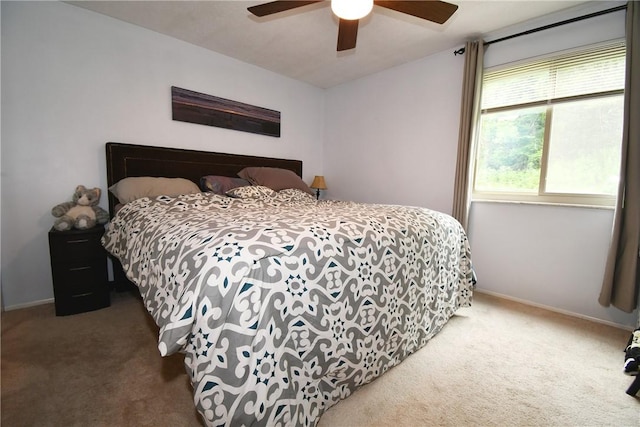 4095 Overlook St, South Park, PA 15129 - carpeted bedroom featuring baseboards and ceiling fan