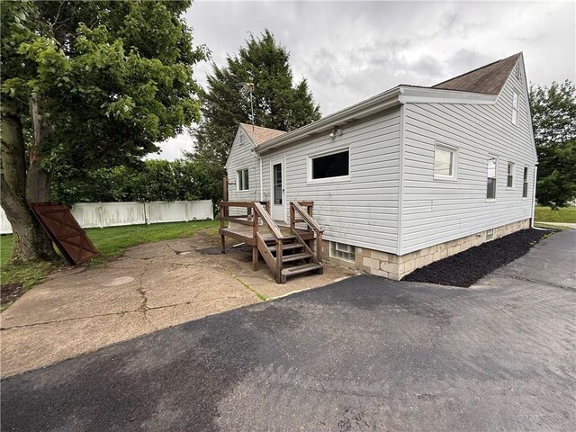 3170 Dutch Ridge Rd, Brighton Twp, PA 15009 - rear view of house featuring a deck and a shingled roof