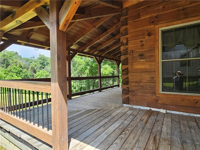 459 Big Knob Rd, New Sewickley Twp, PA 15074 - view of wooden terrace