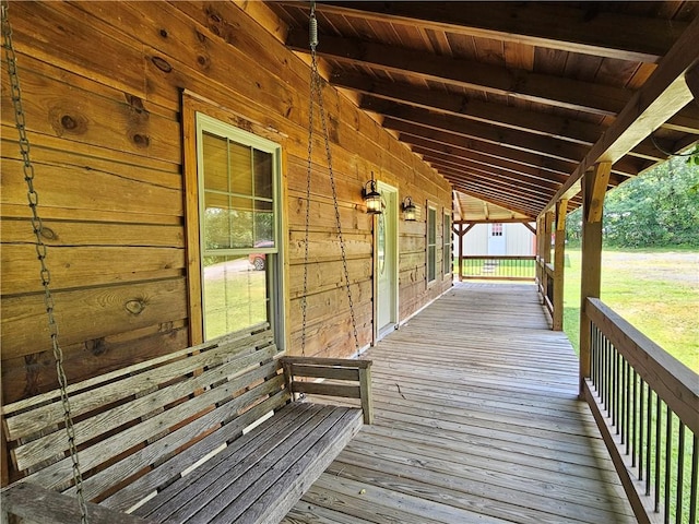 459 Big Knob Rd, New Sewickley Twp, PA 15074 - view of wooden deck