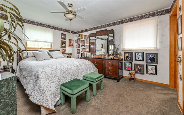 130 Killarney Rd, Pine Twp, PA 15090 - carpeted bedroom with baseboards and a ceiling fan