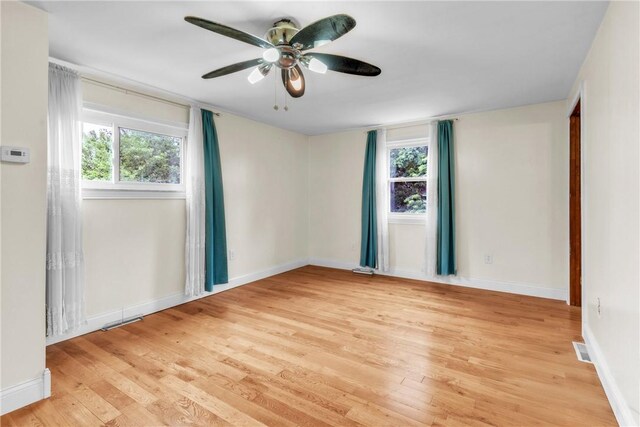 3405 Willett Rd, Baldwin Boro, PA 15227 - empty room featuring light wood-style floors and ceiling fan