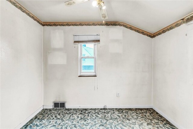 3405 Willett Rd, Baldwin Boro, PA 15227 - spare room featuring ceiling fan and lofted ceiling