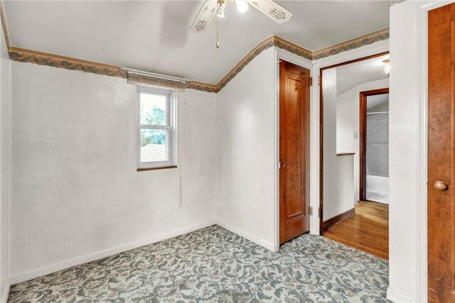 3405 Willett Rd, Baldwin Boro, PA 15227 - basement with a ceiling fan and tile patterned floors