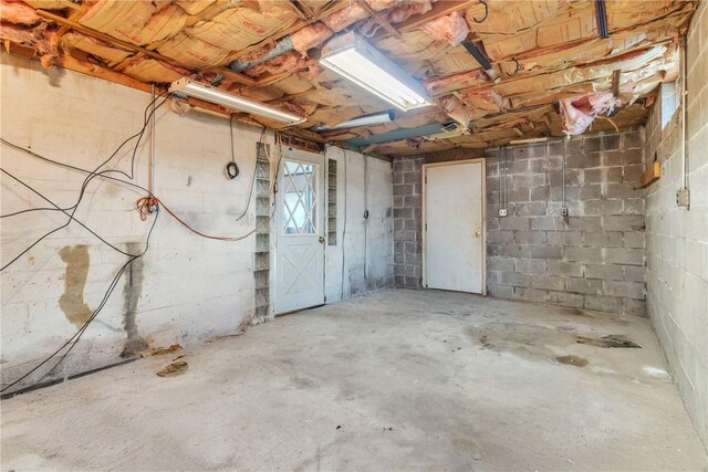 3405 Willett Rd, Baldwin Boro, PA 15227 - basement with concrete block wall