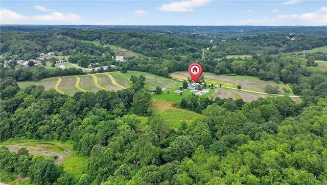 160 Railroad St, Hempfield Twp, PA 15665 - aerial view of property and surrounding area with a heavily wooded area