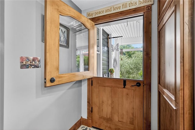 160 Railroad St, Hempfield Twp, PA 15665 - doorway to outside with baseboards