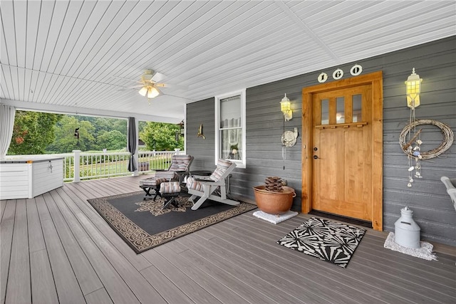 160 Railroad St, Hempfield Twp, PA 15665 - porch featuring ceiling fan