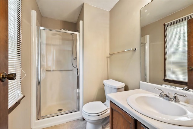1222 Lakevue Dr, Penn Twp, PA 16002 - full bathroom featuring a stall shower and vanity