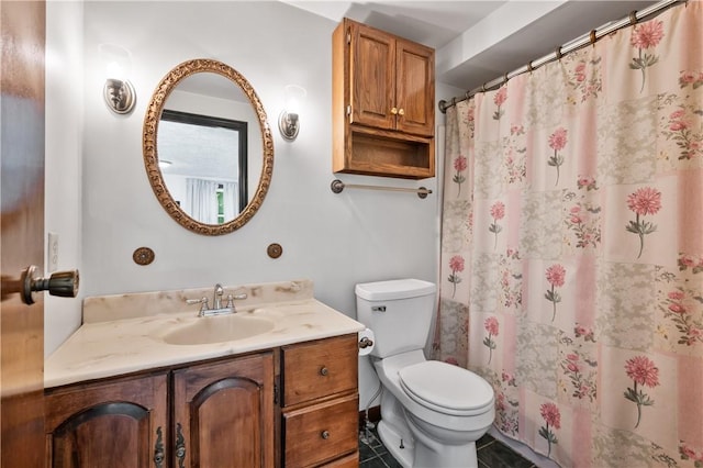 1222 Lakevue Dr, Penn Twp, PA 16002 - bathroom featuring vanity and a shower with shower curtain