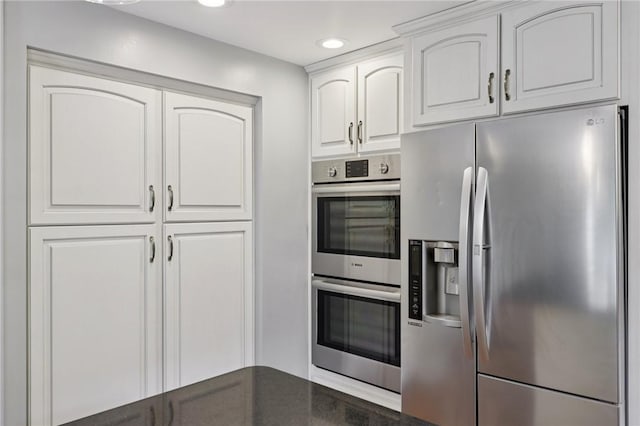 200 Neville, Edgeworth, PA 15143 - kitchen featuring stainless steel appliances, white cabinetry, and recessed lighting