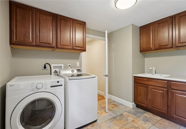 200 Neville, Edgeworth, PA 15143 - laundry room with cabinet space, independent washer and dryer, and light stone finish flooring